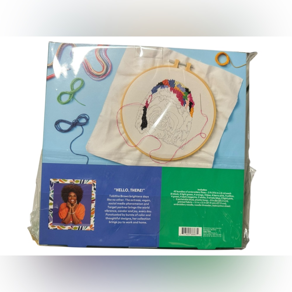 Tabitha Brown Colorful Embroidery Kit - Picture 2 of 2